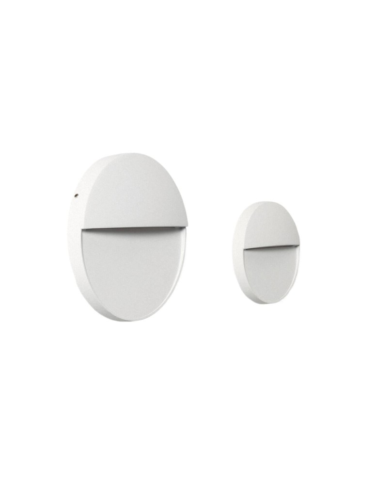 Outdoor wall lamps - Abruzzo Outdoor wall lamp white round IP54 6W CCT Lunaria ABR-LZKO-B - product kolory-swiatla.pl 3