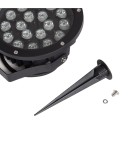 Abruzzo Naświetlacz zewnętrzny LED IP65 18W z bolcem 3000K Rosabella ABR-RZR-18W