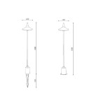 Standing garden lamps - Abruzzo LED outdoor post IP65 6W 60cm with bolt Brezza ABR-SOB-6W - product 8