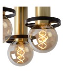 Loft ceiling lamps - industrial - Lucide ANAKA Ceiling 3xE27 black satin brass 45179/13/30 - product 5