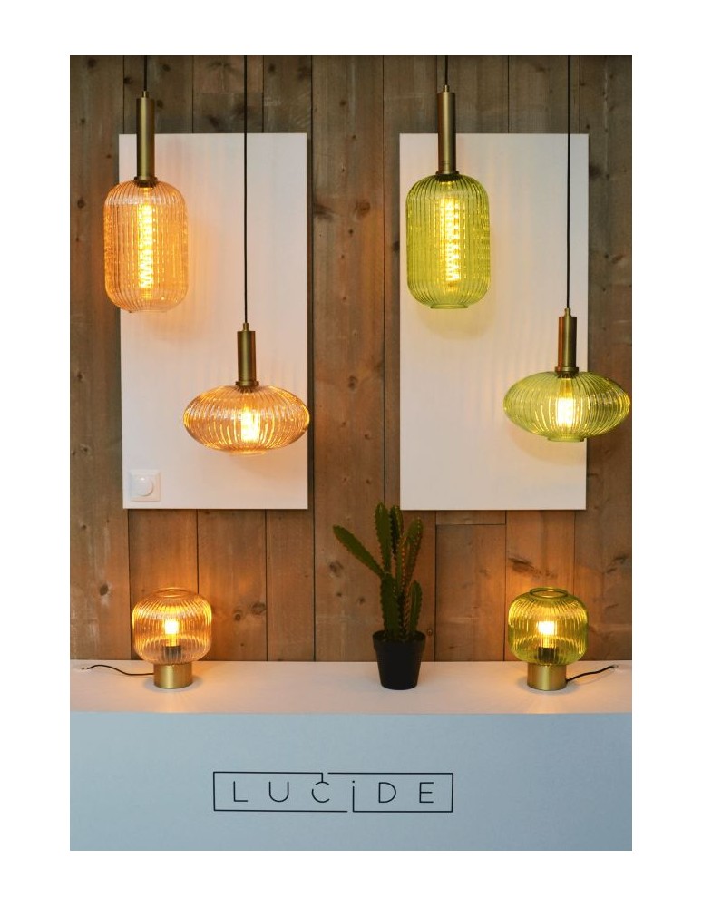Green pendant lamps - Lucide MALOTO Pendant 1xE27 green 45386/30/33 - product kolory-swiatla.pl 6