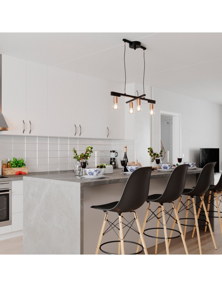 Loft pendant lamps - By Rydens Zeona 4-fl pendant lamp 4201030-4002 - product kolory-swiatla.pl 2