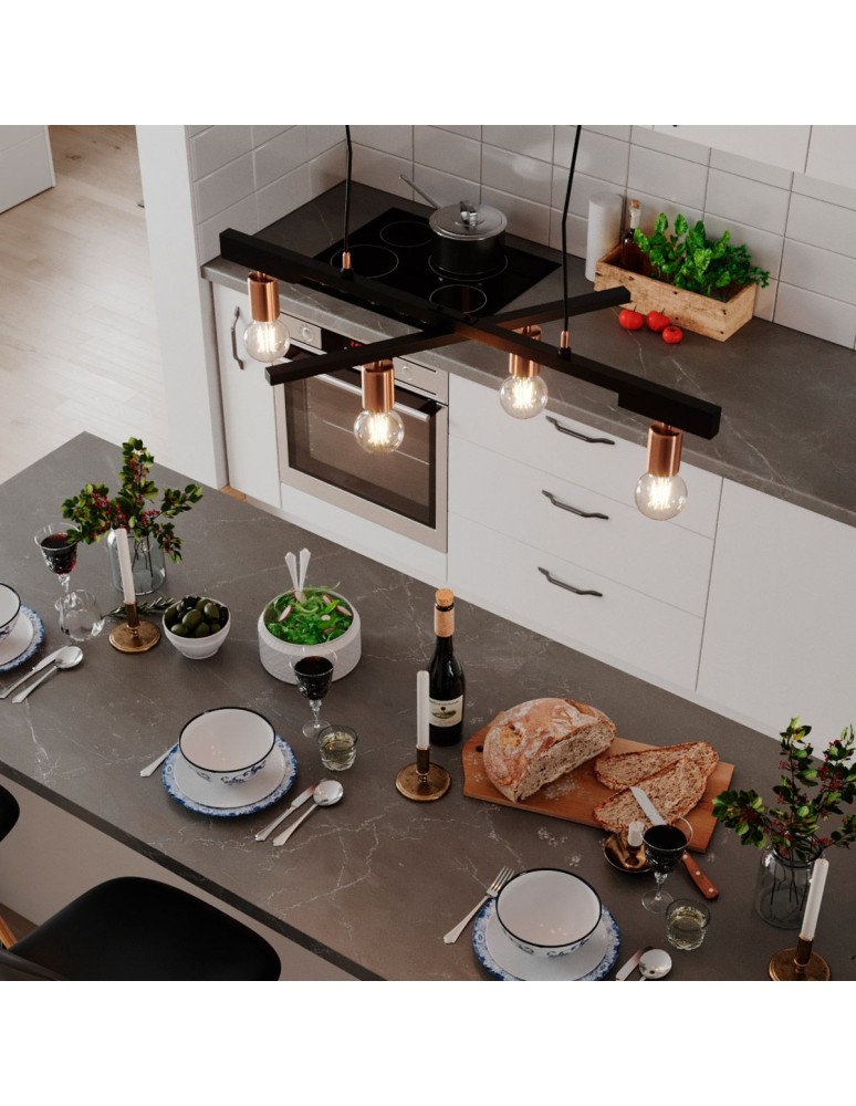 Loft pendant lamps - By Rydens Zeona 4-fl pendant lamp 4201030-4002 - product kolory-swiatla.pl 3