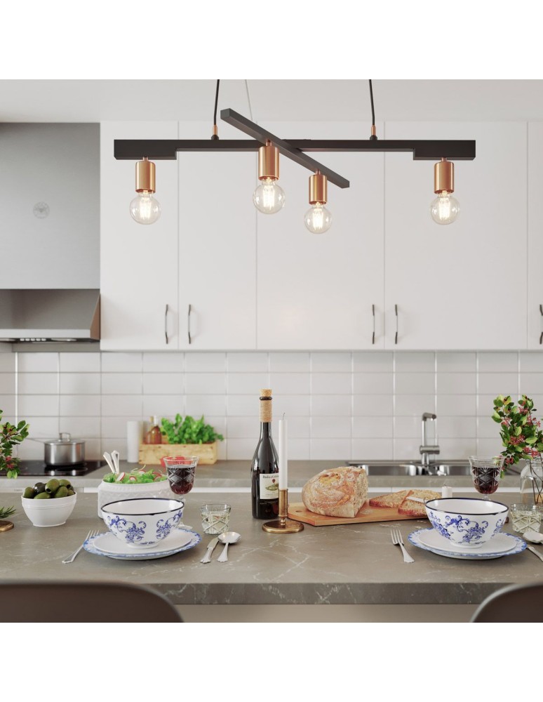 Loft pendant lamps - By Rydens Zeona 4-fl pendant lamp 4201030-4002 - product kolory-swiatla.pl 4