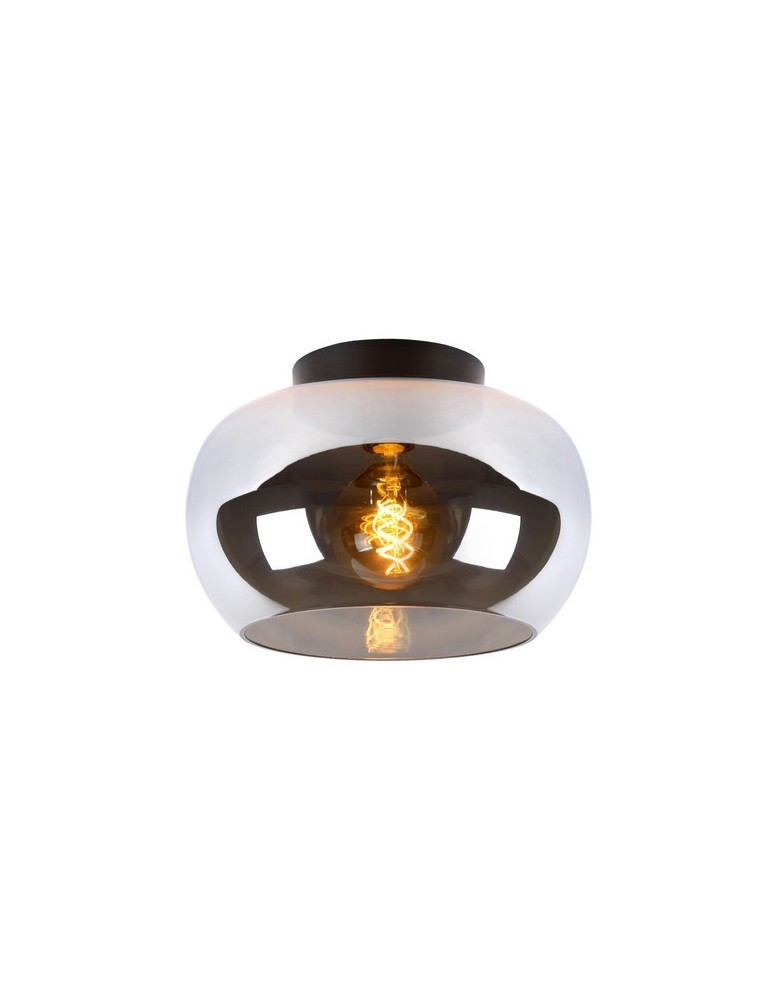 Ceiling lamps - Lucide JUDI Ceiling 1xE27 grey black 45177/30/65 - product kolory-swiatla.pl 1