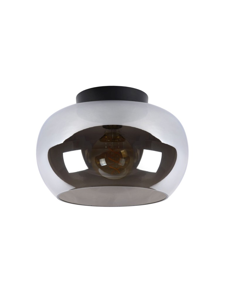 Ceiling lamps - Lucide JUDI Ceiling 1xE27 grey black 45177/30/65 - product kolory-swiatla.pl 3