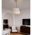 By Rydens Lampa wisząca Marcel Ø50 cm mosiądz/biały By Rydens Lampa wisząca Marcel Ø50 cm mosiądz/biały