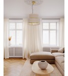 By Rydens Lampa wisząca Marcel Ø50 cm mosiądz/biały By Rydens Lampa wisząca Marcel Ø50 cm mosiądz/biały