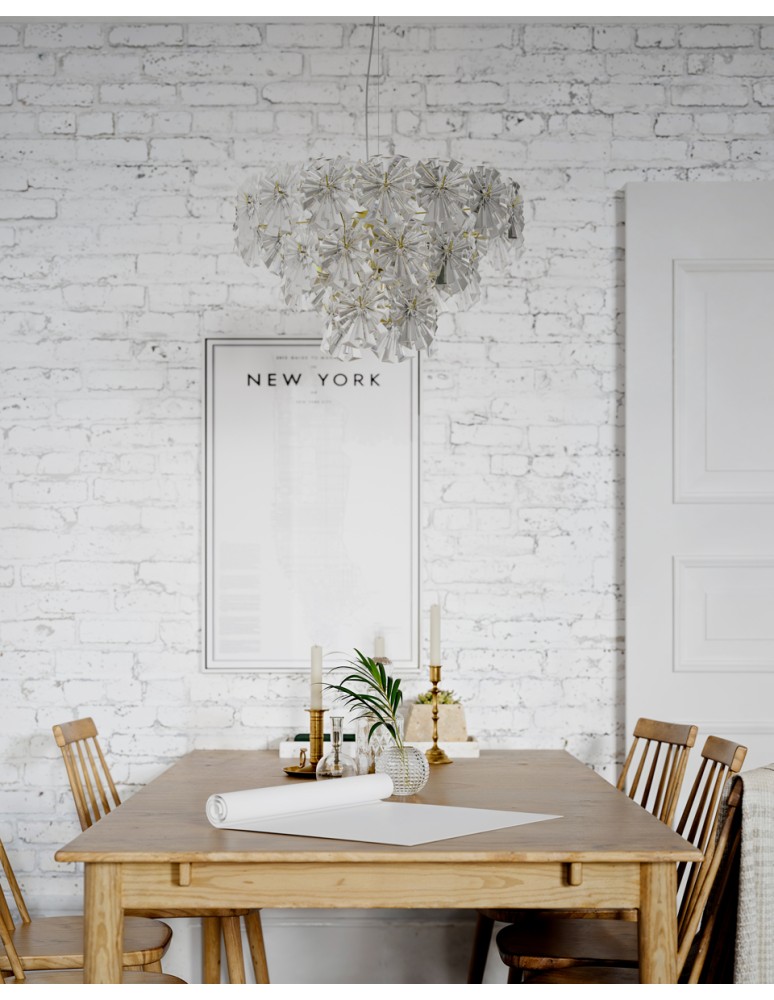 Glamour pendant lamps - By Rydens Lorraine Ø51.5cm crystal pendant lamp - product kolory-swiatla.pl 4