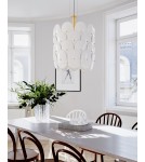 By Rydens Lampa wisząca Omlot Ø50 biały/miedziany By Rydens Lampa wisząca Omlot Ø50 biały/miedziany