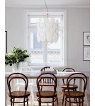 By Rydens Lampa wisząca Omlot Ø50 biały/miedziany By Rydens Lampa wisząca Omlot Ø50 biały/miedziany