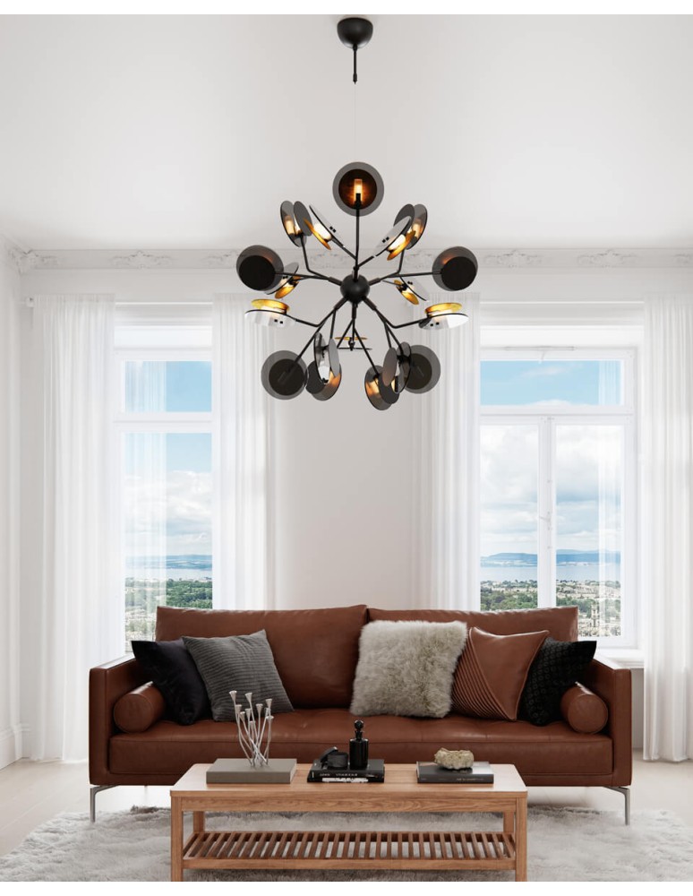 Pendant lamps - By Rydens Turno pendant lamp 4202080-4002 matte black - product kolory-swiatla.pl 2