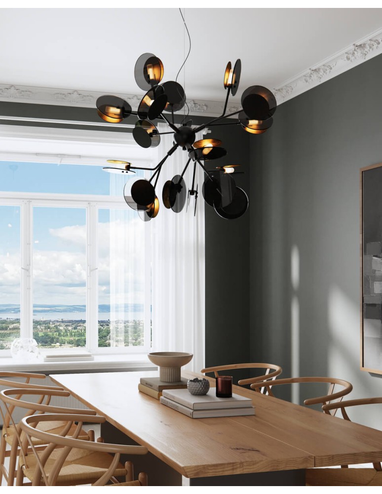 By Rydens Lampa wisząca Turno 4202080-4002 matowy czarny By Rydens Lampa wisząca Turno 4202080-4002 matowy czarny