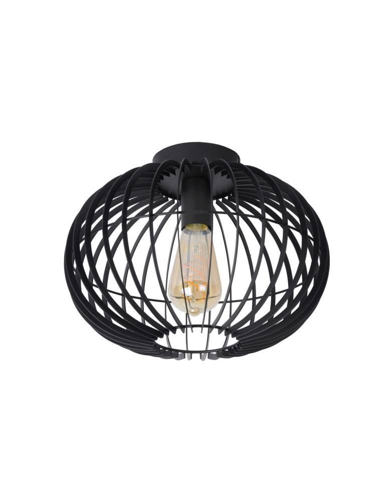 Ceiling lamps - Lucide REDA Ceiling 1xE27 black 78199/01/30 - product kolory-swiatla.pl 3