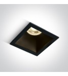 One Light ADAMAS wpust stały 10W GU10 czarny  50105M/B/B