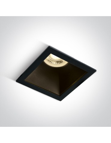 One Light ADAMAS wpust stały 10W GU10 czarny  50105M/B/B