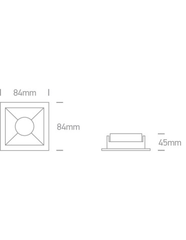 One Light ADAMAS wpust stały 10W GU10 czarny  50105M/B/B - produkt 2