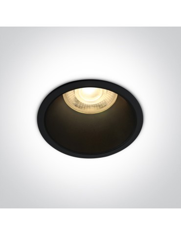 One Light ALEWGA 10W GU10 permanent recessed black 10105AD/B/B