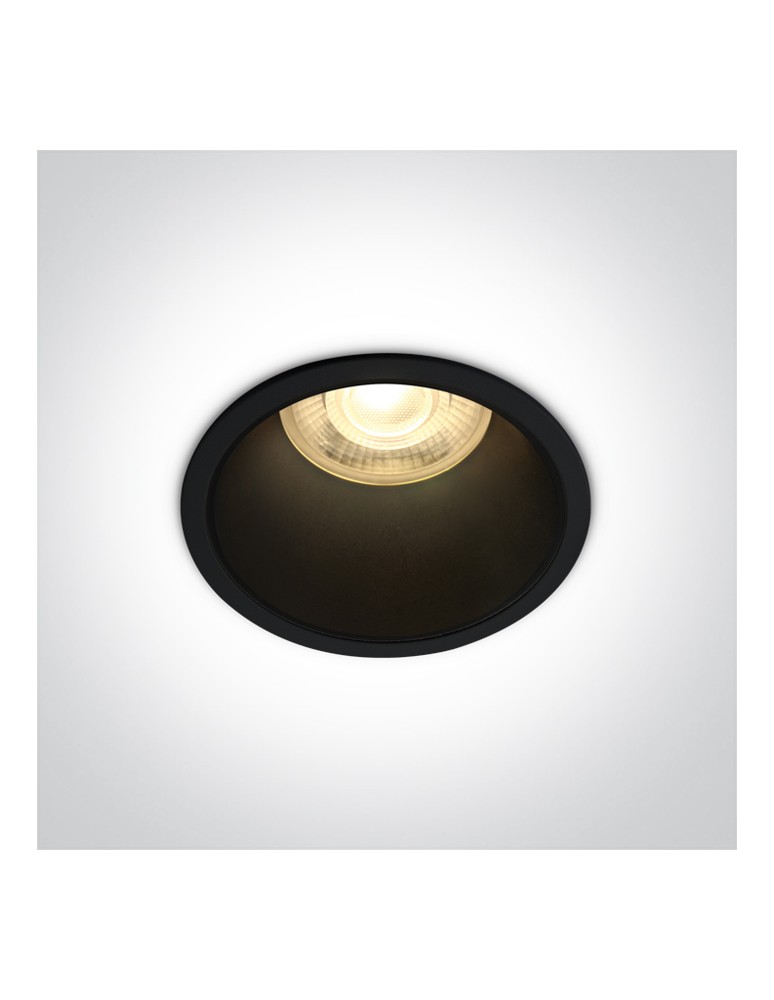 One Light ALEWGA wpust stały 10W GU10 czarny  10105AD/B/B