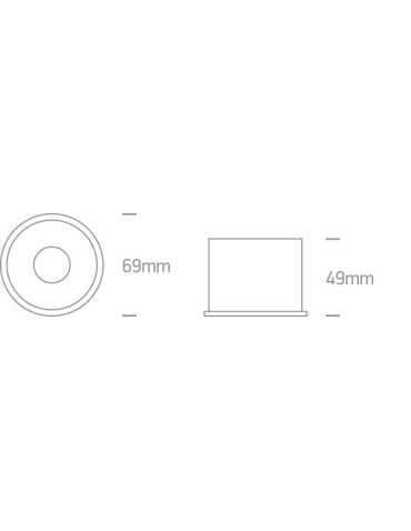 One Light ALEWGA 10W GU10 permanent recessed black 10105AD/B/B - product 2