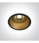 Round flush-mounted lamps - One Light ALEWGA 10W GU10 permanent recessed black 10105AD/B/BS - product 1