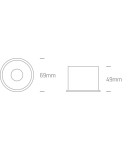 Round flush-mounted lamps - One Light ALEWGA 10W GU10 permanent recessed black 10105AD/B/BS - product 3