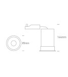 Flush-mounted hermetic lamps - One Light ANKARA fixed recessed 10W GU10 white IP65 10109F/W - product 3