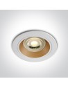 One Light JALIA 10W GU10 fixed recessed white-brass 10105ALG/W/BS