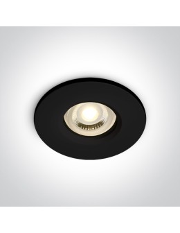 One Light NIKOLAOS wpust stały 10W GU10 czarny IP65 10105R1/B