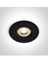 One Light NIKOLAOS 10W GU10 black IP65 10105R1/B fixed recessed recess.