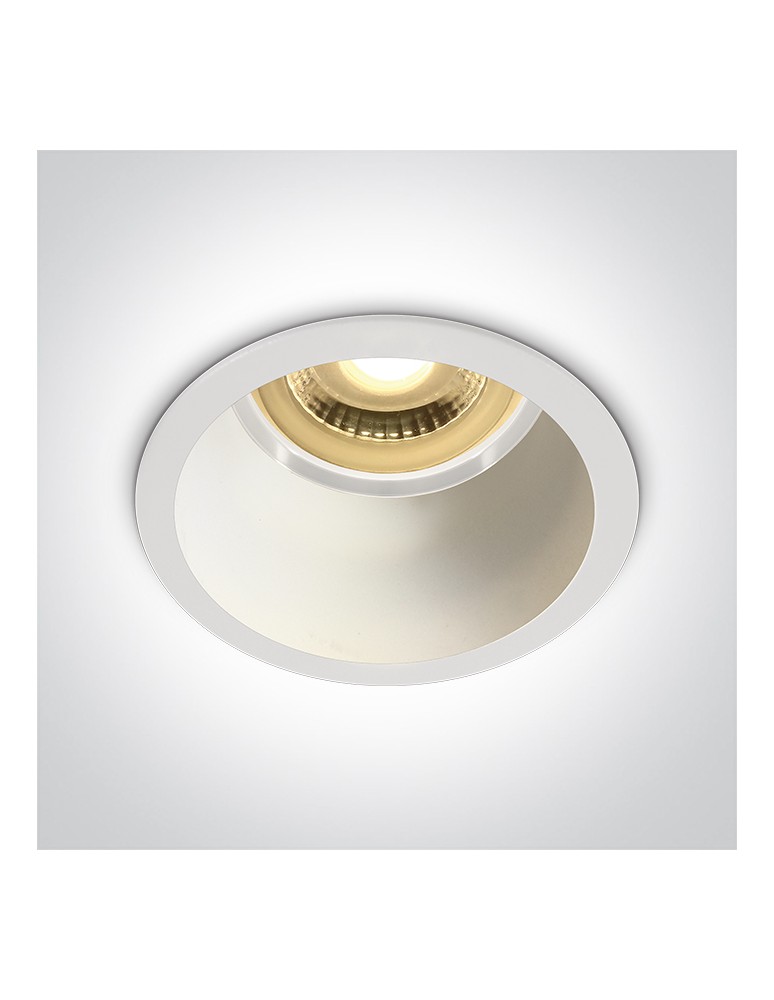 One Light ORMOS wpust stały 10W GU10 biały  10105D8/W/W