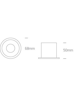 One Light ORMOS fixed recessed 10W GU10 white-moss 10105D8/W/BS - product 2