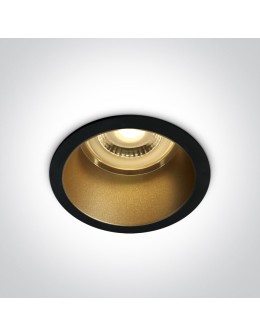 One Light ORMOS wpust stały 10W GU10 czarny-mosiężny 10105D8/B/BS