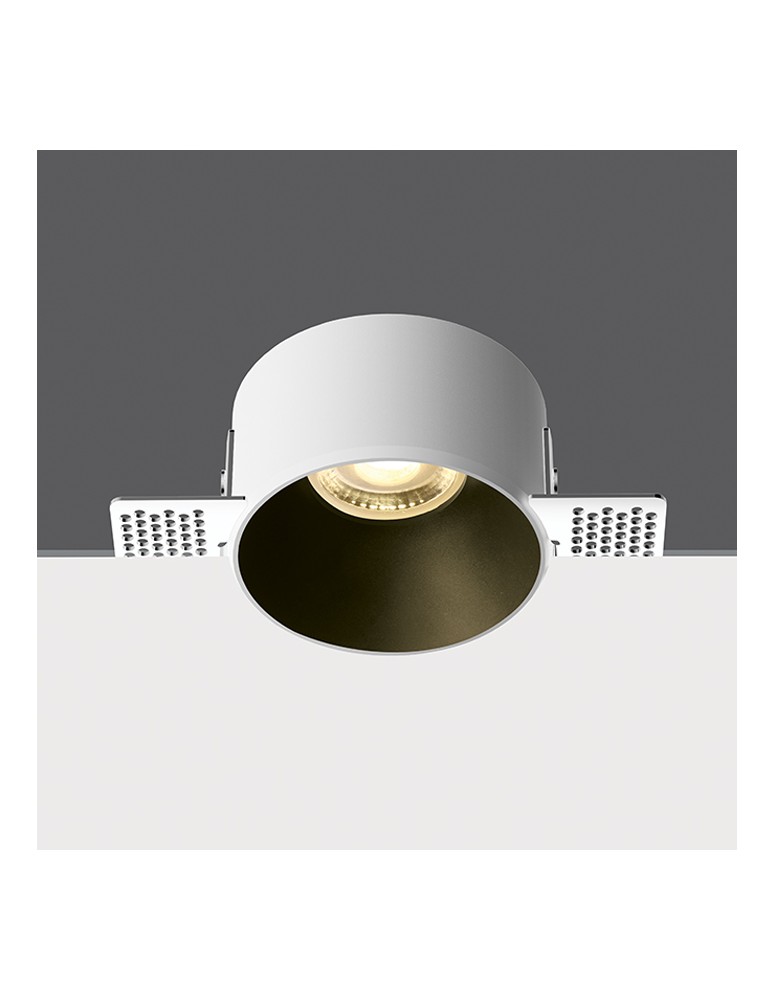 Frameless flush-mounted lamps - trimless - One Light POTAMOS MR frameless fixed recessed 10W GU10 white 10105MR - product kolory-swiatla.pl 1