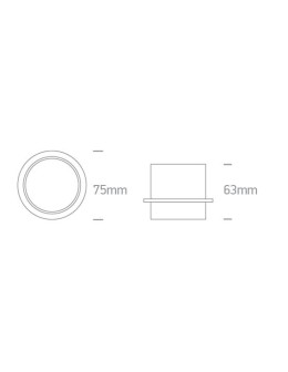 One Light RODAN wpust stały 10W GU10 biały 10105Y/W - produkt 2