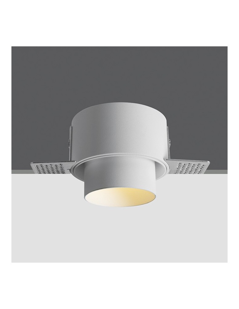 Frameless flush-mounted lamps - trimless - One Light RODAN 10W GU10 fixed recessed white 10105YTR/W - product kolory-swiatla.pl 1