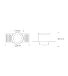 Frameless flush-mounted lamps - trimless - One Light RODAN 10W GU10 fixed recessed white 10105YTR/W - product 2