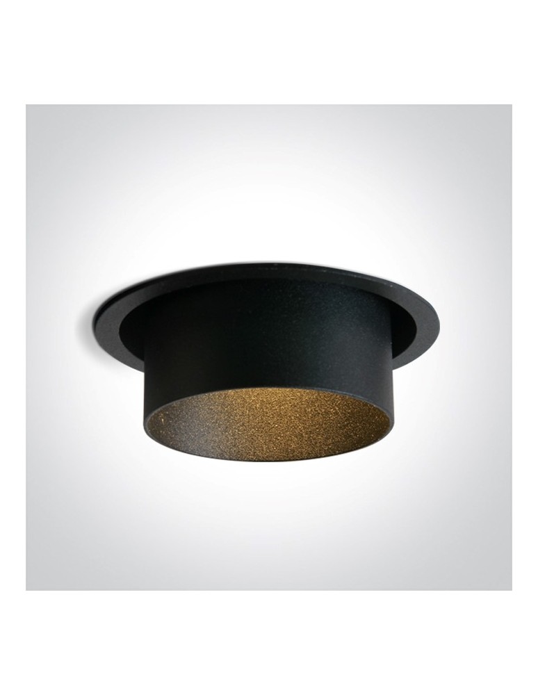 Round flush-mounted lamps - One Light RODAN fixed recessed 10W GU10 black 10105Y/B - product kolory-swiatla.pl 1