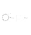 Round flush-mounted lamps - One Light RODAN fixed recessed 10W GU10 black 10105Y/B - product 2