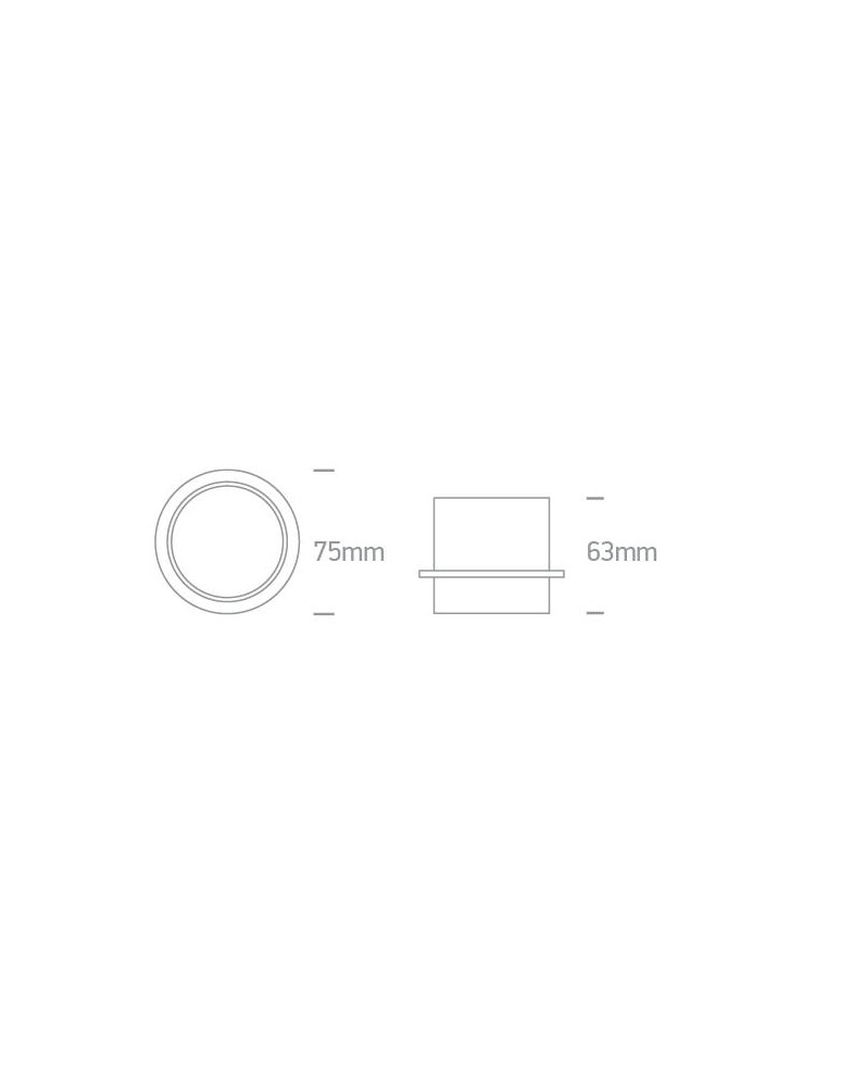 Round flush-mounted lamps - One Light RODAN fixed recessed 10W GU10 black 10105Y/B - product kolory-swiatla.pl 2