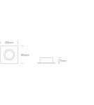 Flush-mounted hermetic lamps - One Light ZEFIRIA 10W GU10 aluminum IP65 permanent recessed 50105R1/AL - product 2