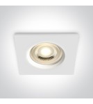 One Light ZEFIRIA wpust stały 10W GU10 biały IP65 50105R1/W