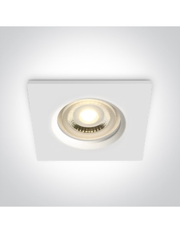 One Light ZEFIRIA wpust stały 10W GU10 biały IP65 50105R1/W