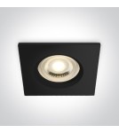 One Light ZEFIRIA wpust stały 10W GU10 czarny IP65 50105R1/B