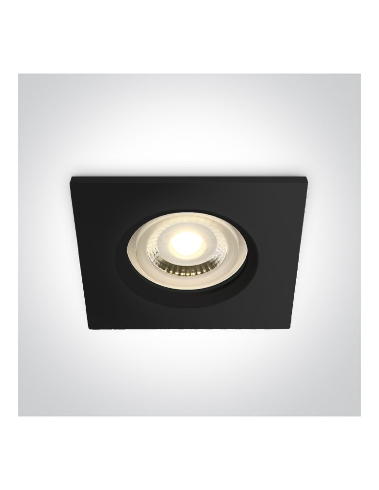 Flush-mounted hermetic lamps - One Light ZEFIRIA 10W GU10 black IP65 fixed recess 50105R1/B - product kolory-swiatla.pl 1