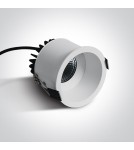 One Light ACHELIA wpust stały 6,5W 3000K-3500K-4000K biały IP54 10107WD/W/V