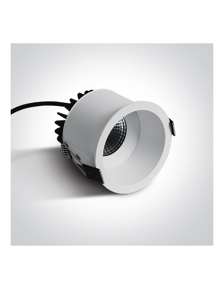 One Light ACHELIA wpust stały 6,5W 3000K-3500K-4000K biały IP54 10107WD/W/V