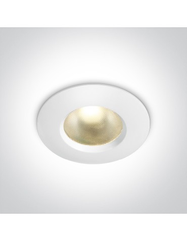 One Light ADA 7W fixed recessed 2700K-3000K-4000K Triac white IP65 10107PV/W/V