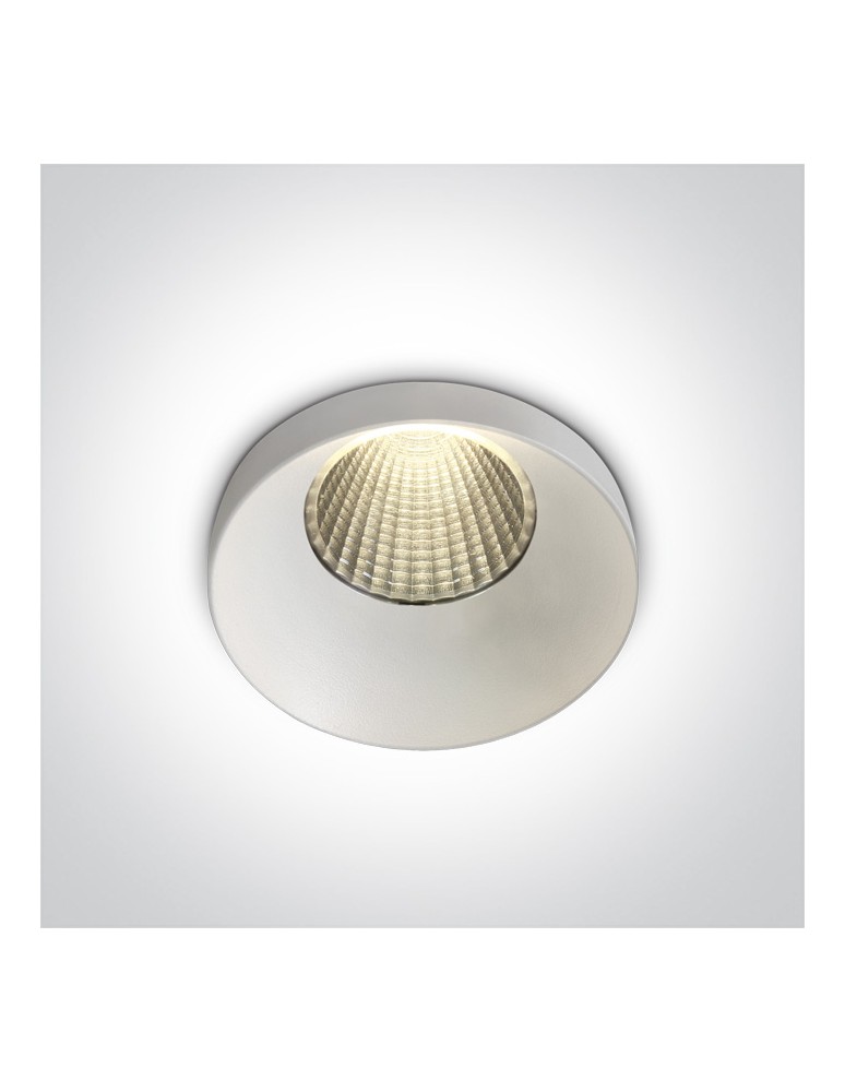 One Light ARES wpust stały 12W 3000K biały  10112HA/W/W