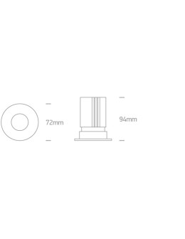 One Light ARES fixed recessed 12W 3000K white 10112HA/W/W - product 2